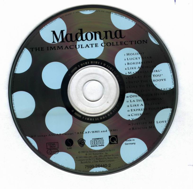 Madonna - The Immaculate Collection-cd